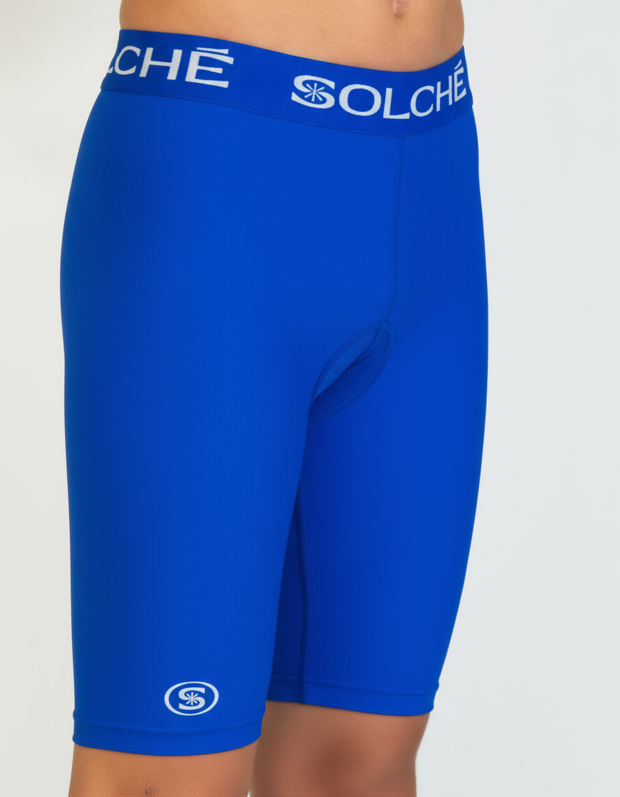 Bright Blue Compression Shorts