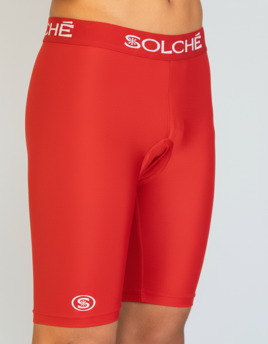 Red Compression Shorts